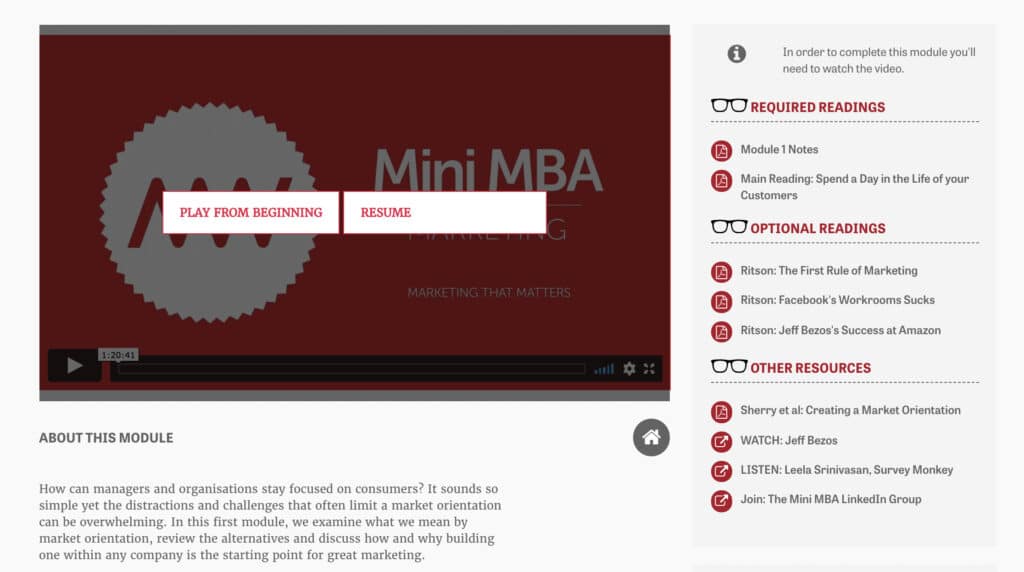 Mark Ritson Mini MBA in Marketing Video