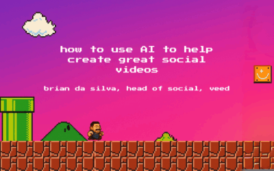 How to use AI to help create great social videos